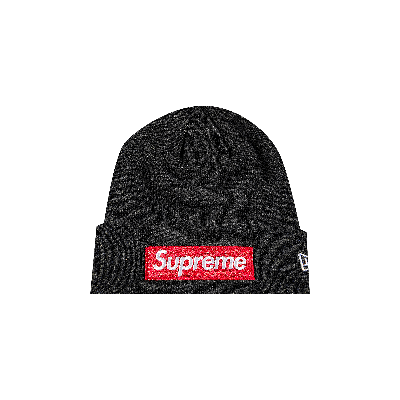 Pre-owned Supreme X New Era Box Logo Beanie 'charcoal' In Grey