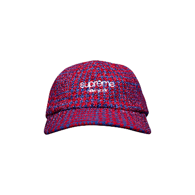 Pre-owned Supreme Harris Tweed Classic Logo 6-panel 'royal Multi' In Multi-color