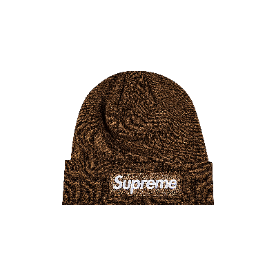 Pre-owned Supreme X New Era Box Logo Beanie 'dark Brown'