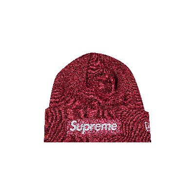 Pre-owned Supreme X New Era Box Logo Beanie 'plum' In Purple