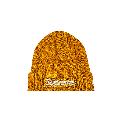 Pre-owned Supreme X New Era Box Logo Beanie 'light Mustard' In Yellow