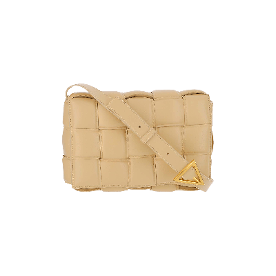 Pre-owned Bottega Veneta Padded Cassette Bag 'porridge/gold' In Tan