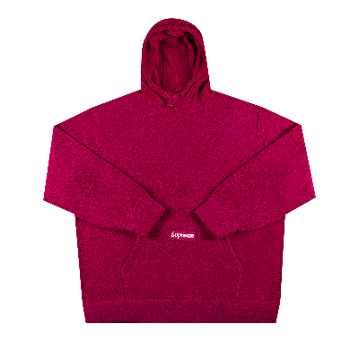 Pre-owned Supreme Polartec Hooded Sweatshirt 'magenta' In Purple