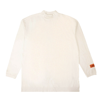 Pre-owned Heron Preston Logo Turtleneck Long-sleeve T-shirt 'white'