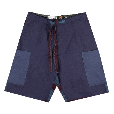 Pre-owned Loewe Indigo Cargo Shorts 'indigo' In Blue