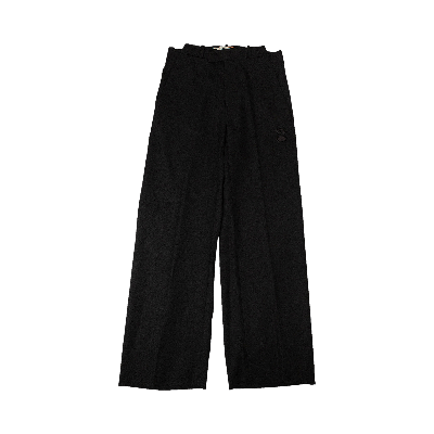 Pre-owned Off-white Wide Leg Pants 'black'