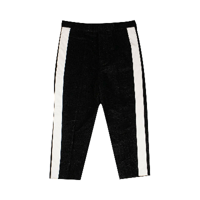 Pre-owned Rick Owens Cropped Astaires Pants 'black/milk'