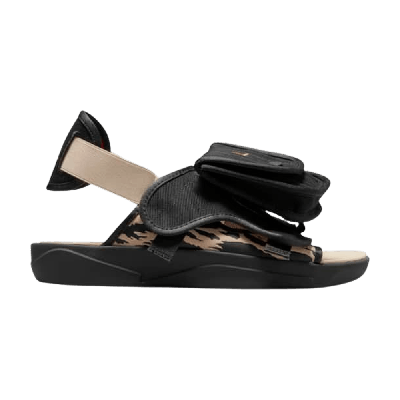 Pre-owned Air Jordan Solefly X Jordan Ls Slide 'everglades' In Black