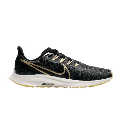 Pre-owned Nike Wmns Air Zoom Pegasus 36 Premium 'black Metallic Gold'