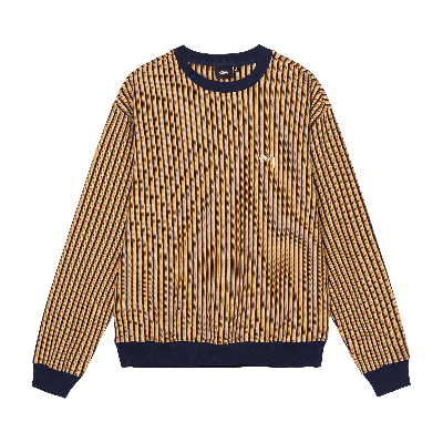 Pre-owned Stussy Vertical Striped Long-sleeve 'navy' In Blue