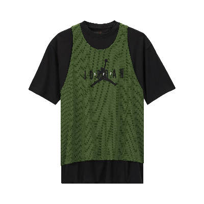 Pre-owned Air Jordan X Off-white Short-sleeve Top 'forest Green'