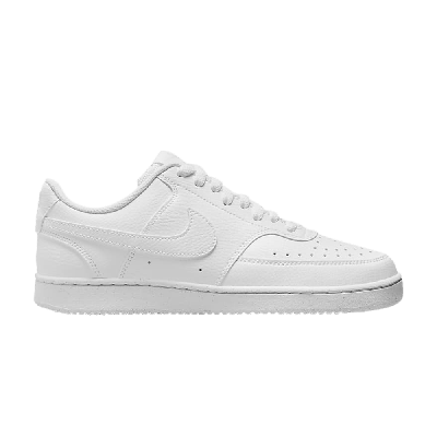 Pre-owned Nike Wmns Court Vision Low Next Nature 'triple White'