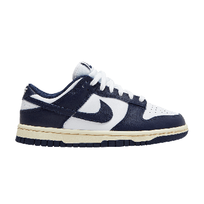 Pre-owned Nike Wmns Dunk Low 'vintage Navy' In Blue