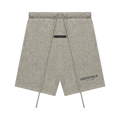 Pre-owned Essentials Fear Of God  Summer Core Sweat Short 'dark Heather Oatmeal' In Grey