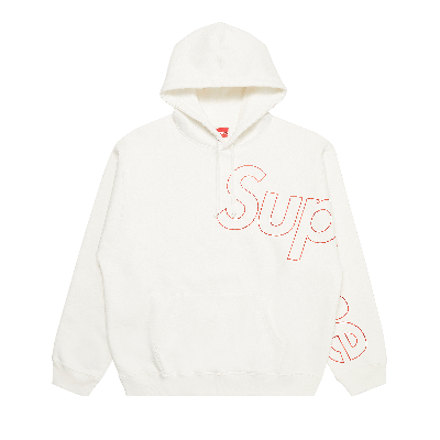 Pre-owned Supreme Reflective Hooded Sweatshirt 'white'
