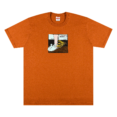 Pre-owned Supreme Bed Tee 'rust' In Orange