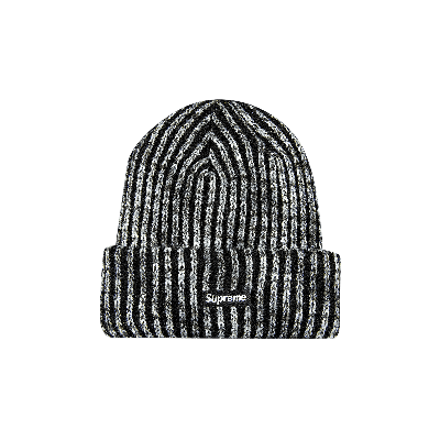 Pre-owned Supreme Rainbow Knit Loose Gauge Beanie 'black'