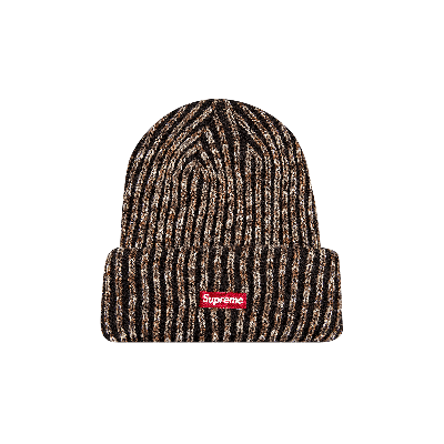 Pre-owned Supreme Rainbow Knit Loose Gauge Beanie 'dark Brown'