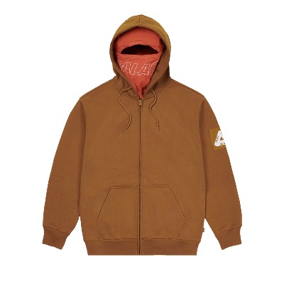 Pre-owned Palace Facemask Thermal Hood 'tan'