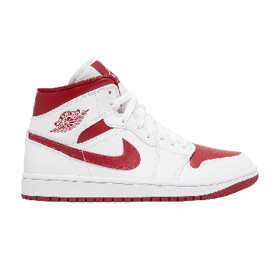 Pre-owned Air Jordan Wmns  1 Mid 'white Pomegranate'