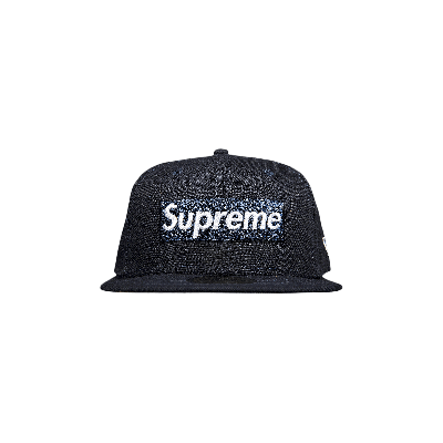 Pre-owned Supreme X New York Yankees Box Logo New Era 'navy' In Blue