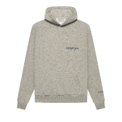 Pre-owned Essentials Fear Of God  Hoodie 'dark Heather Oatmeal' In Grey