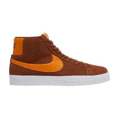 Pre-owned Nike Zoom Blazer Mid Sb 'pecan Light Curry' In Brown