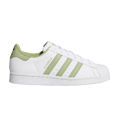 Pre-owned Adidas Originals Wmns Superstar 'white Magic Lime'