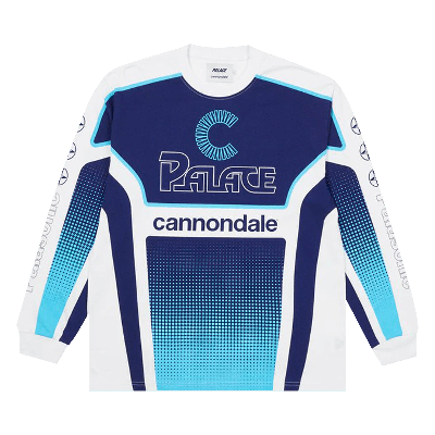 Pre-owned Palace X Cannondale Mad Boy Long-sleeve 'white'