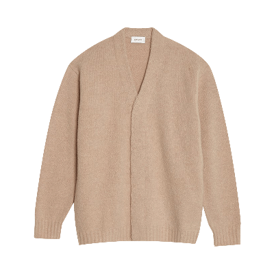 Pre-owned Lemaire Oversized Cardigan 'oatmeal' In Tan