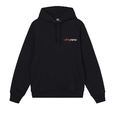 Pre-owned Stussy Positive Vibrations Appliqué Hood 'black'