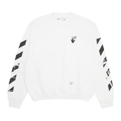 Pre-owned Off-white Carav Arrow Skate Crewneck 'white/black'