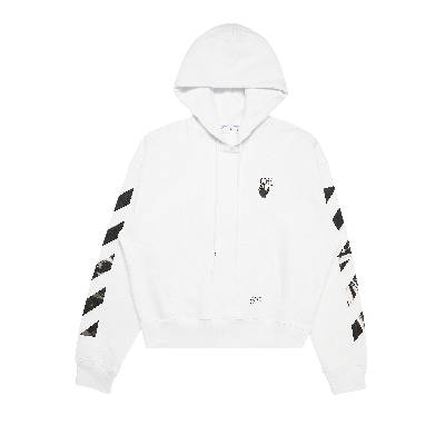 Pre-owned Off-white Carav Arrow Over Hoodie 'white/black'