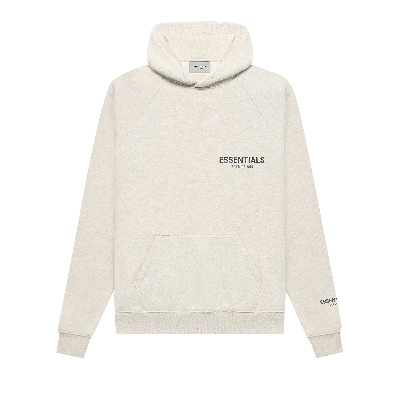 Pre-owned Essentials Fear Of God  Pullover Hoodie 'light Heather Oatmeal' In Cream