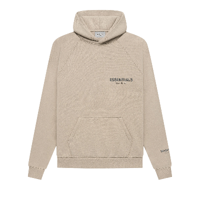 Pre-owned Essentials Fear Of God  Pullover Hoodie 'string' In Tan