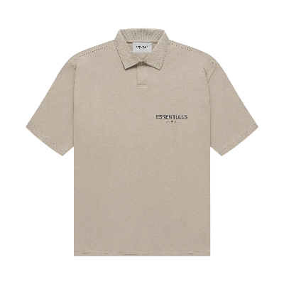 Pre-owned Essentials Fear Of God  Short-sleeve Polo 'string' In Tan
