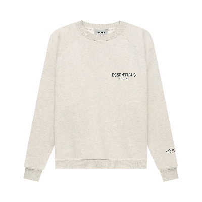 Pre-owned Essentials Fear Of God  Pullover Crewneck 'light Heather Oatmeal' In Cream