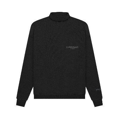 Pre-owned Essentials Fear Of God  Pullover Mockneck 'stretch Limo' In Black