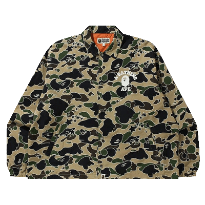 Bape Sta Camo Relaxed Coach Jacket 'yellow'