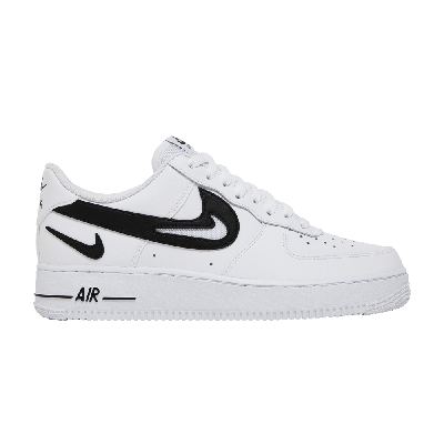 Pre-owned Nike Air Force 1 '07 'cut Out Swoosh - White Black'