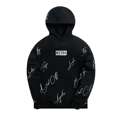 Pre-owned Kith City Script Hoodie 'black'