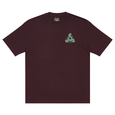 Pre-owned Palace Tri-eye T-shirt 'burgundy' In Purple