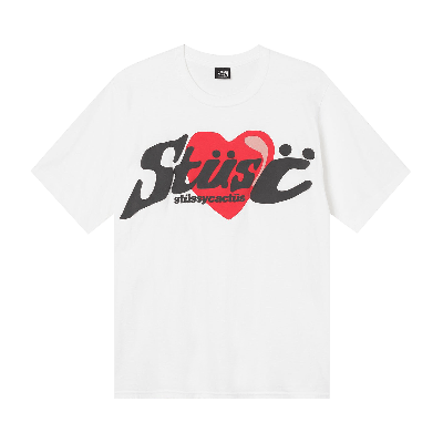 Pre-owned Stussy X Cactus Plant Flea Market Heart Tee 'white'