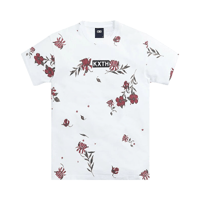 Pre-owned Kith Summer Floral Short-sleeve Tee 'white'