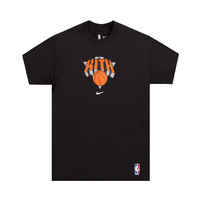 Pre-owned Kith & Nike For New York Knicks Tee 'black'