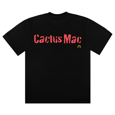 Pre-owned Cactus Jack By Travis Scott X Mcdonald's Cactus Mac T-shirt 'black'