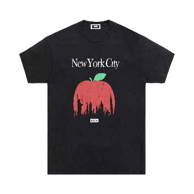 Pre-owned Kith Big Apple Vintage Tee 'black'