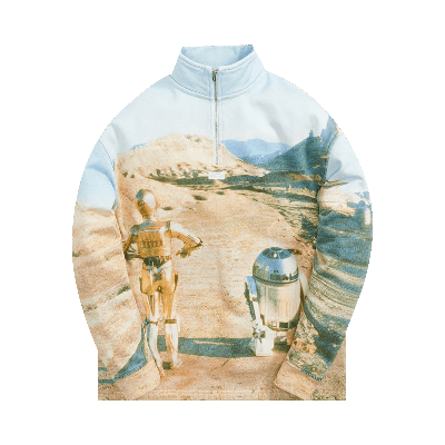 Pre-owned Kith For Star Wars Droids Quarter Zip 'hallow' In Multi-color