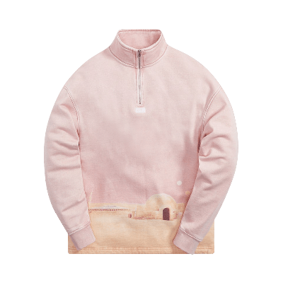 Pre-owned Kith For Star Wars Tatooine Quarter Zip 'dusty Quartz' In Pink