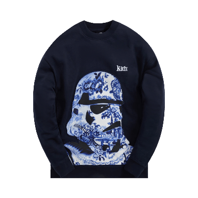 Pre-owned Kith For Star Wars Floral Vader Crewneck 'black'